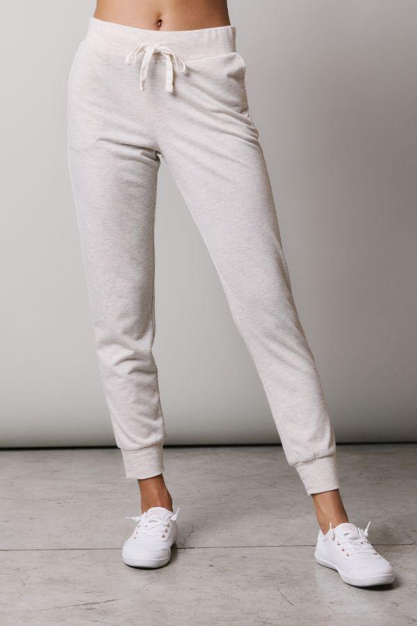 The Aria: Women's Sweatpant Bottoms Bailey Blue Oatmeal S 