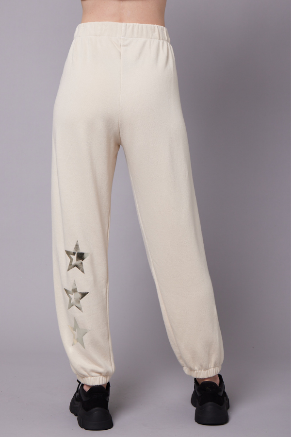 Sweatpants with stars sales on the side
